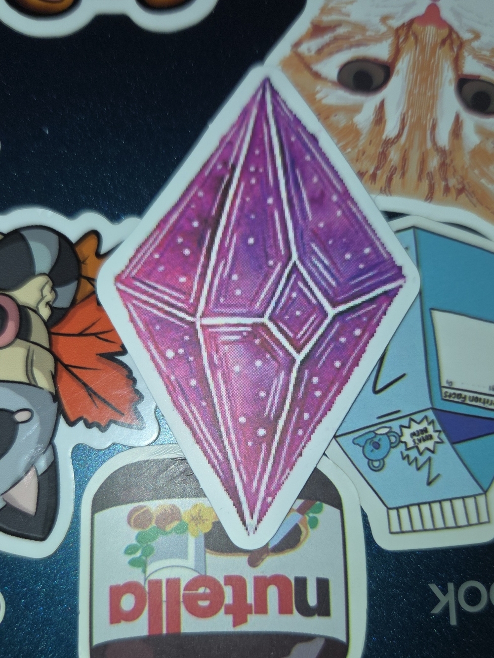 Purple Crystal Diamond Sticker - Home Art Accent